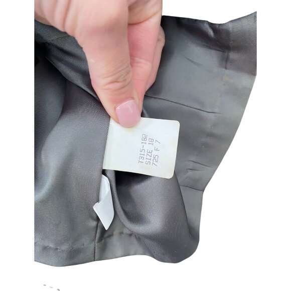 Pendleton Virgin Wool Gray Blazer Jacket Career size 18 - Picture 5 of 8